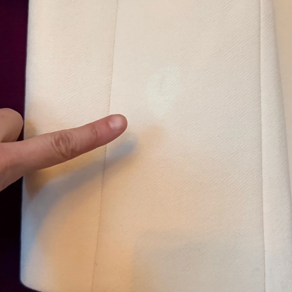 J Crew Vintage Wool Cream Coat Size 10 - Picture 2 of 6